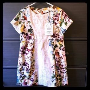 Brand New with Tags girls Zara Floral Dress Size 7